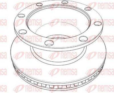 Remsa NCA1216.20 тормозной диск на RENAULT TRUCKS Midlum