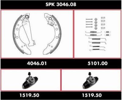 Remsa SPK 3046.08 комплект тормозов, барабанный тормозной механизм на SKODA FELICIA II (6U1)