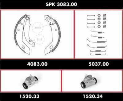 Remsa SPK 3083.00 комплект тормозов, барабанный тормозной механизм на RENAULT 19 I (B/C53_)