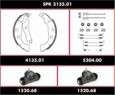 Remsa SPK 3135.01 комплект тормозов, барабанный тормозной механизм на PEUGEOT 306 (7B, N3, N5)