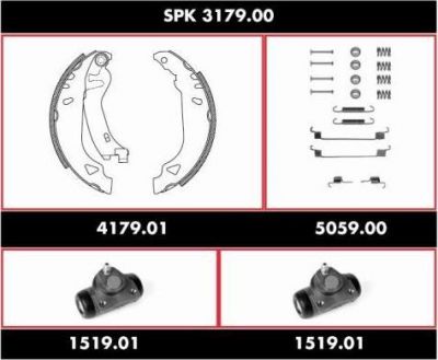 Remsa SPK 3179.00 комплект тормозов, барабанный тормозной механизм на FIAT TEMPRA (159)
