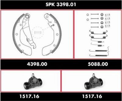 Remsa SPK 3398.01 комплект тормозов, барабанный тормозной механизм на OPEL ASTRA F универсал (51_, 52_)