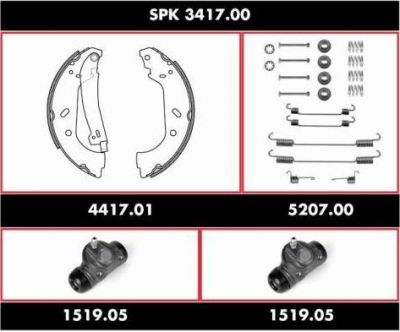 Remsa SPK 3417.00 комплект тормозов, барабанный тормозной механизм на FIAT SCUDO фургон (220L)