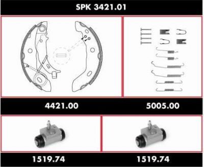 Remsa SPK 3421.01 комплект тормозов, барабанный тормозной механизм на MERCEDES-BENZ A-CLASS (W168)