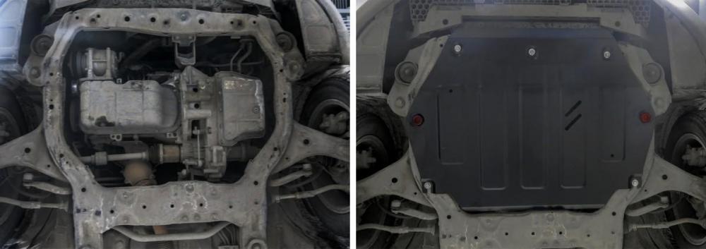 RIVAL RIVAL 111.09202.1 Защита картера + КПП + комплект крепежа, JAC S3 2014-, V -1.5 (113 л.с.), АКПП, передний привод (111.09202.1)