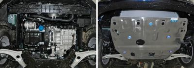 RIVAL RIVAL 333.2342.1 Защита картера + КПП, Hyundai i40 2015-, V - 2.0/Hyundai i40 2012-2015, V - 2.0 (333.2342.1)