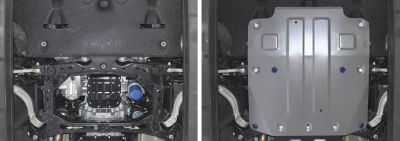 RIVAL RIVAL 333.2841.1 Защита картера + комплект крепежа, Kia Stinger 2018-, V - 2.0T; 3.3T; полный привод (333.2841.1)