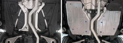 RIVAL RIVAL 333.3926.1 Защита топливного бака + комплект крепежа, Mercedes Benz GL 2012-2016, V - 350d/Mercedes Benz GLS 20 (333.3926.1)