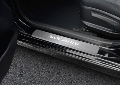 RIVAL RIVAL NP.2312.3 Накладки порогов RIVAL (4 шт.) Hyundai Solaris 2017- (название модели) (NP.2312.3)