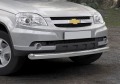 RIVAL RIVAL R.1004.001 Защита переднего бампера d76 + комплект крепежа, RIVAL, Chevrolet Niva 2009- (R.1004.001)