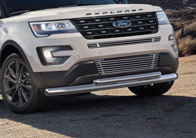 RIVAL RIVAL R.1806.002 Защита переднего бампера d76+d57 + комплект крепежа, RIVAL, Ford Explorer 2015- (R.1806.002)