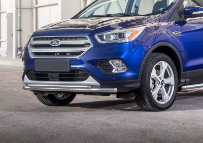 RIVAL RIVAL R.1807.002 Защита переднего бампера d57+d42 + комплект крепежа, RIVAL, Ford Kuga 2016- (R.1807.002)