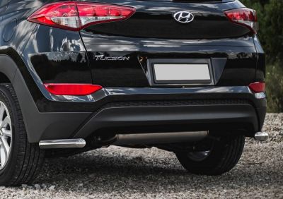 RIVAL RIVAL R.2308.007 Защита заднего бампера d57 уголки + комплект крепежа, RIVAL, Hyundai Tucson 2015- (R.2308.007)