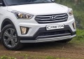 RIVAL RIVAL R.2310.002 Защита переднего бампера d57+d42 + комплект крепежа, RIVAL, Hyundai Creta 2016- (R.2310.002)