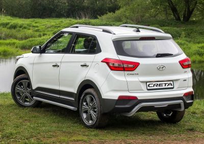 RIVAL RIVAL R.2310.008 Защита заднего бампера d57 скоба + комплект крепежа, RIVAL, Hyundai Creta 2016- (R.2310.008)