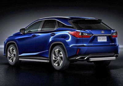 RIVAL RIVAL R.3211.008 Защита заднего бампера 75х42 овал + комплект крепежа, RIVAL, Lexus RX 2015-, кроме 450h (R.3211.008)