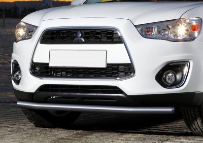 RIVAL RIVAL R.4006.004 Защита переднего бампера d57 + комплект крепежа, RIVAL, Mitsubishi ASX 2010-2013-2015 (R.4006.004)