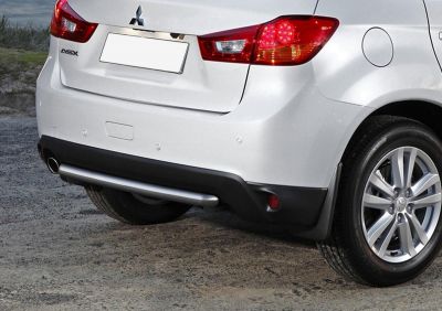 RIVAL RIVAL R.4006.012 Защита заднего бампера d57 короткая + комплект крепежа, RIVAL, Mitsubishi ASX 2010-2013-2015 (R.4006.012)