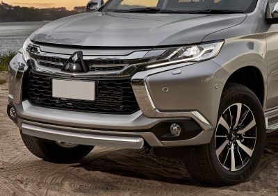 RIVAL RIVAL R.4012.005 Защита переднего бампера 75x42 овал + комплект крепежа, RIVAL, Mitsubishi Pajero Sport 2016- (R.4012.005)