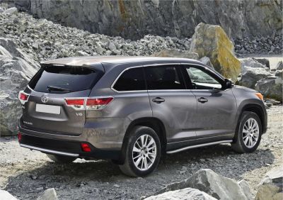 RIVAL RIVAL R.5702.013 Защита заднего бампера d57 + комплект крепежа, RIVAL, Toyota Highlander 2010-2014 (R.5702.013)