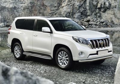 RIVAL RIVAL R.5704.008 Защита переднего бампера d76 + комплект крепежа, RIVAL, Toyota Land Cruiser Prado 2009-2013-2017 (R.5704.008)