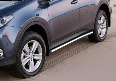 RIVAL RIVAL R.5712.006 Защита порогов d57 + комплект крепежа, RIVAL, Toyota Rav 4 2013-2015- (R.5712.006)