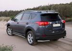 RIVAL RIVAL R.5712.015 Защита заднего бампера d57 уголки + комплект крепежа, RIVAL, Toyota Rav 4 2013-2015 (R.5712.015)