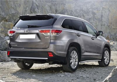 RIVAL RIVAL R.5715.008 Защита заднего бампера d57 + комплект крепежа, RIVAL, Toyota Highlander 2014-2017- (R.5715.008)