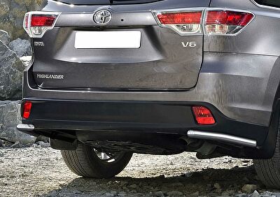 RIVAL RIVAL R.5715.010 Защита заднего бампера d57 уголки + комплект крепежа, RIVAL, Toyota Highlander 2014-2017- (R.5715.010)