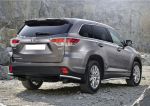 RIVAL RIVAL R.5715.010 Защита заднего бампера d57 уголки + комплект крепежа, RIVAL, Toyota Highlander 2014-2017- (R.5715.010)
