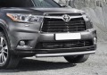 RIVAL RIVAL R.5715.014 Защита переднего бампера 75x42 короткая + комплект крепежа, RIVAL, Toyota Highlander 2014-2017- (R.5715.014) RIVAL RIVAL R.5715.014 Защита переднего бампера 75x42 короткая + комплект крепежа, RIVAL, Toyota Highlander 2014-2017- (R.5715.014)