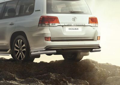 RIVAL RIVAL R.5719.004 Защита заднего бампера d76+d42 Уголки + комплект крепежа, RIVAL, Toyota LC200 Excalibur 2017- (R.5719.004)