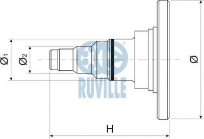 Ruville 415701 поворотный кулак, подвеска колеса на AUDI 100 (44, 44Q, C3)