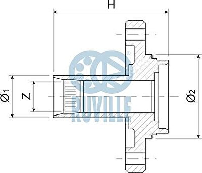 Ruville 485001 ступица колеса на 3 (E36)