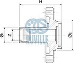 Ruville 486800 ступица колеса на NISSAN ALMERA I Hatchback (N15)