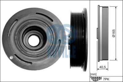 Ruville 515514 ременный шкив, коленчатый вал на OPEL VIVARO c бортовой платформой/ходовая часть (E7)