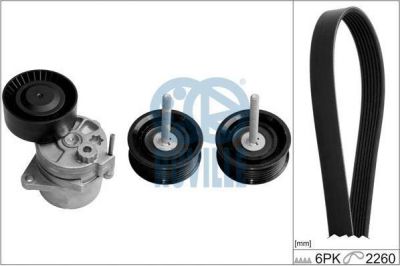 Ruville 5512380 поликлиновой ременный комплект на MERCEDES-BENZ C-CLASS универсал (S202)