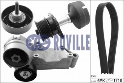 Ruville 5526082 поликлиновой ременный комплект на FORD FOCUS (DAW, DBW)