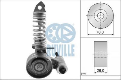 RUVILLE Натяжитель ремня приводного OPEL ASTRA G/CORSA D 1.2/1.4 (6340553, 55345)