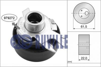 RUVILLE Ролик VW POLO/GOLF/VENTO 1.0-1.6L,1.9D (030109243D, 55428)