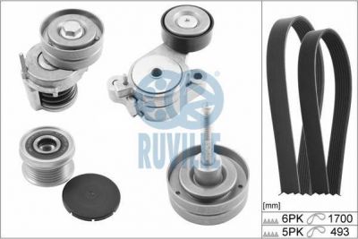 Ruville 5635380 поликлиновой ременный комплект на SKODA FABIA Combi