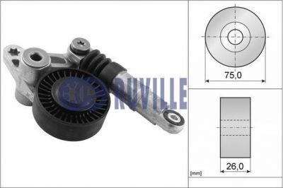 Ruville 56358 натяжитель ремня, клиновой зубча на AUDI A4 Allroad (8KH, B8)