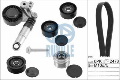 Ruville 5635885 поликлиновой ременный комплект на VW TOUAREG (7P5)