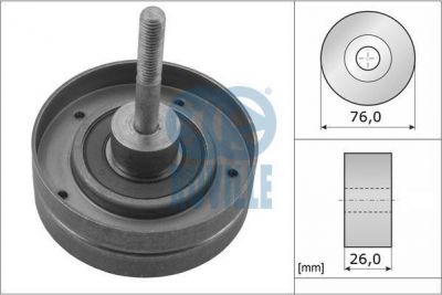 RUVILLE Ролик приводного поликлинового ремня VOLVO 2.5TDI 850/S70/S80 (9207905, 56525)