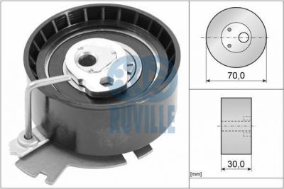 RUVILLE Натяжитель ремня ГРМ CITROEN C2-C4/PEUGEOT 206/307 1.6 (0829.A0, 56638)