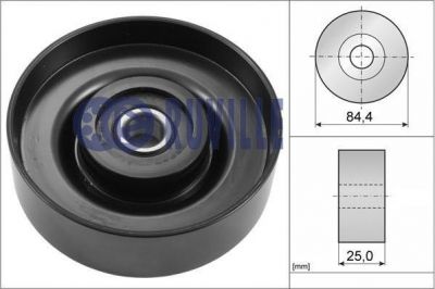 Ruville 56843 паразитный / ведущий ролик, поликлиновой ремень на NISSAN PRIMERA Hatchback (P12)