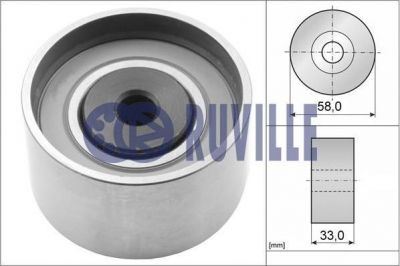 RUVILLE Ролик ведущий, ремень ГРМ MAZDA MAZDA 3 седан (BK) 2.0 MZR-CD (RF5C12730, 57047)