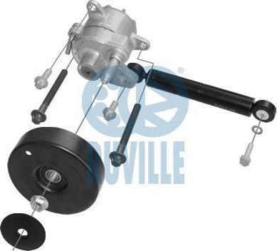Ruville 57507 ремонтный комплект, рычаг натяжки поликлинового ре на SSANGYONG KORANDO (KJ)