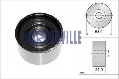 RUVILLE Ролик-натяжитель, ремень ГРМ HYUNDAI HYUNDAI GETZ (TB) 1.5 CRDi (2441027000, 58408)