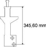 SACHS 170 160 Амортизатор передний L=R газ VW B4 (357413031L)